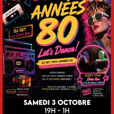 Let's dance, La soirée années 80_Avignon