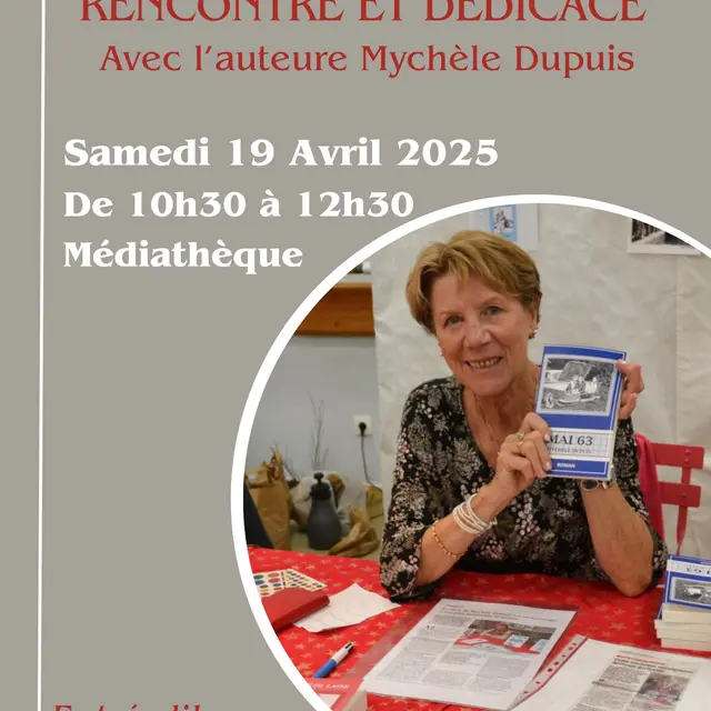 Rencontre et dédicace avec l'auteure Mychèle DUPUIS_Cavalaire-sur-Mer