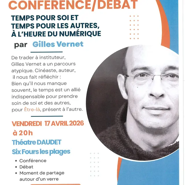 Conférence Temps pour soi et temps pour les autres, à l’heure du numérique_Six-Fours-les-Plages