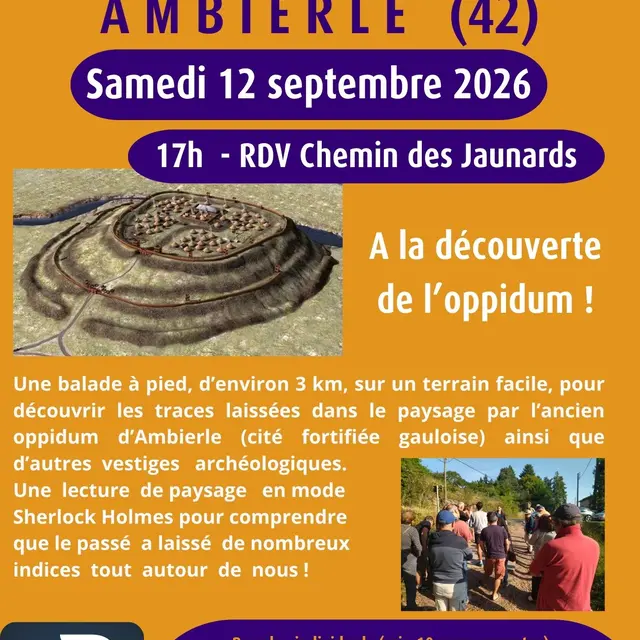 Balade commentée à la découverte de l'oppidum_Ambierle