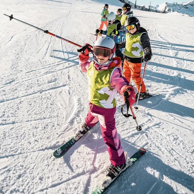 Cours collectifs ski enfants_Megève