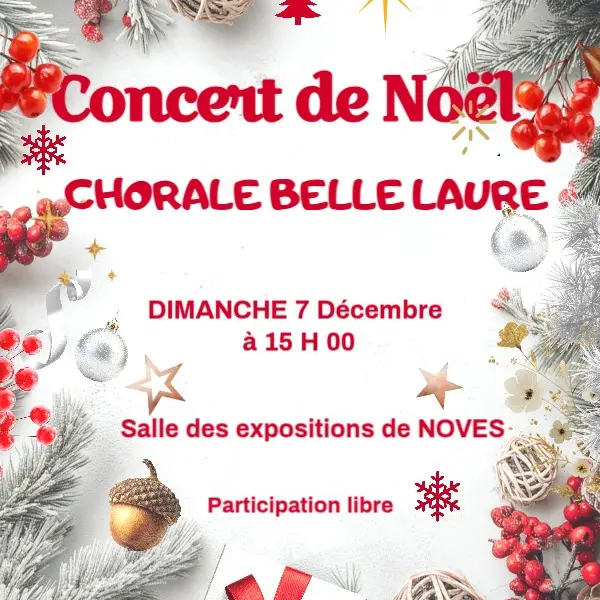 Concert de Noël de la Chorale Belle Laure_Noves