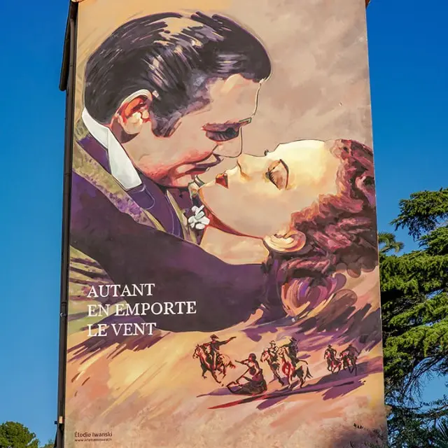 Mur peint Autant en emporte le vent_Cannes