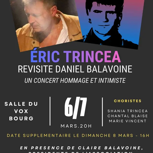 Eric TRINCEA revisite Daniel BALAVOINE_Bourg-en-Bresse