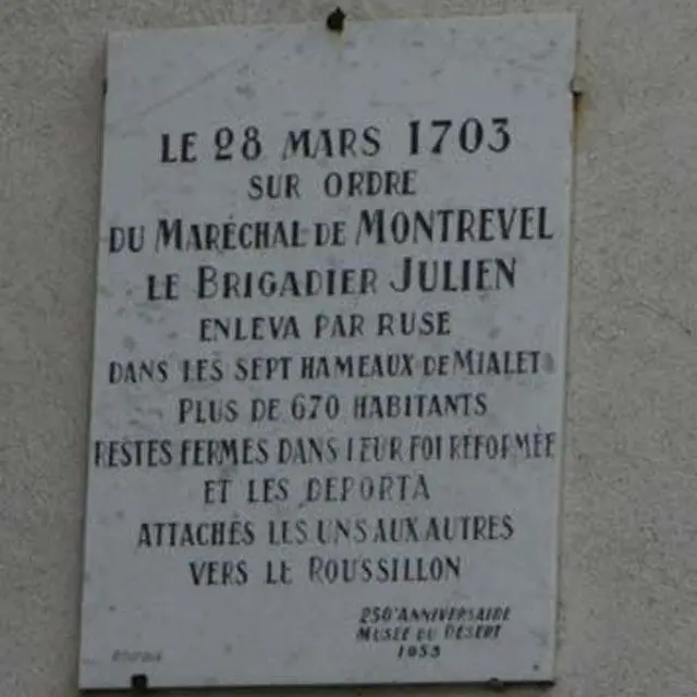 Plaque de la Déportation_Mialet