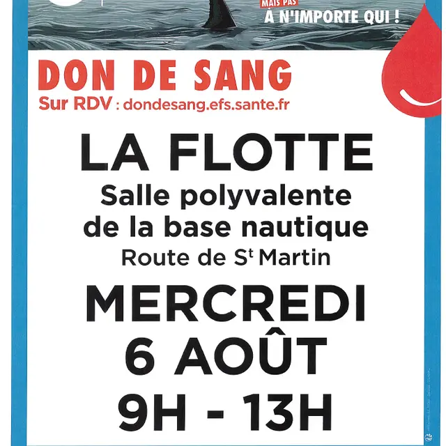 Don du sang - La Flotte en Ré_La Flotte