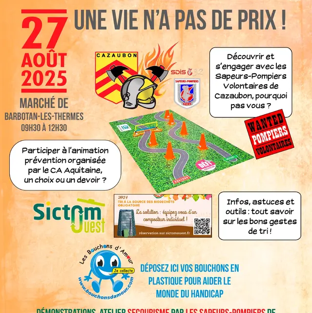 Animation Prévention Une vie n'a pas de prix !_Cazaubon