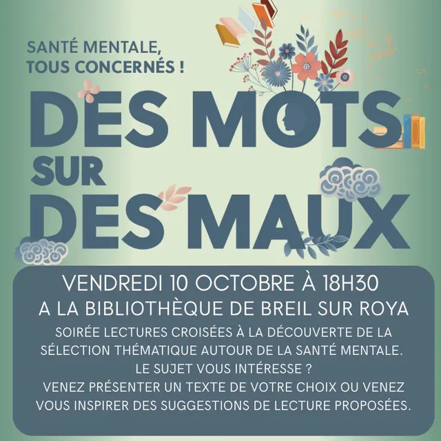 Santé mentale tous concernés! Des mots sur les maux_Breil-sur-Roya