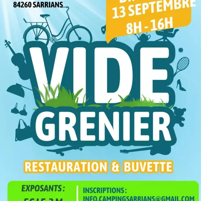 Vide grenier au camping_Sarrians