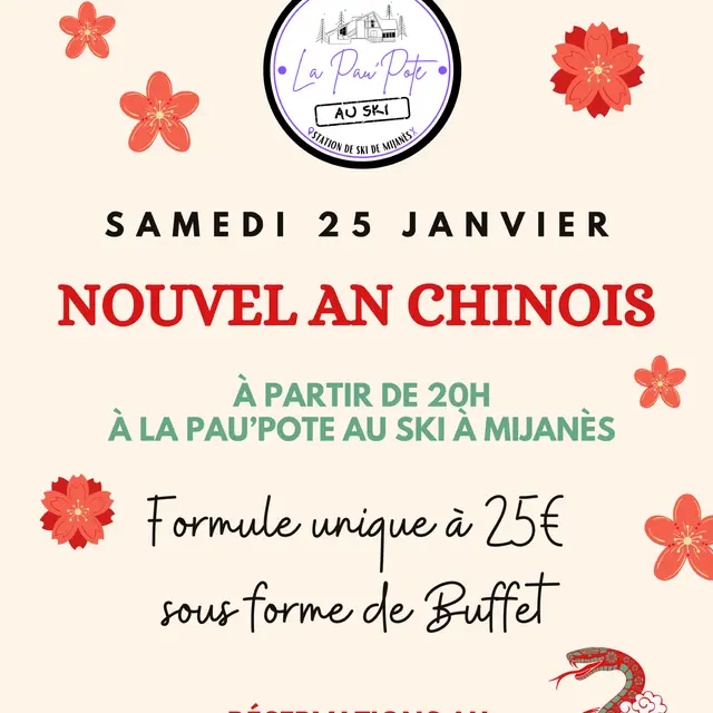 Nouvel An Chinois à La Pau'Pote au ski_Mijanès