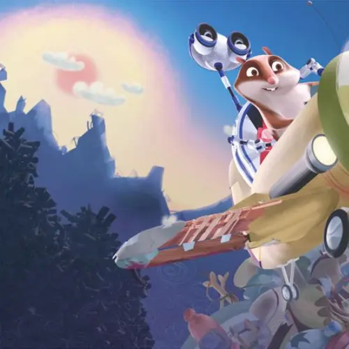 Projection dessin animé 3.2.1 décollage! dans le planetarium_Saint-Jean-de-Sixt