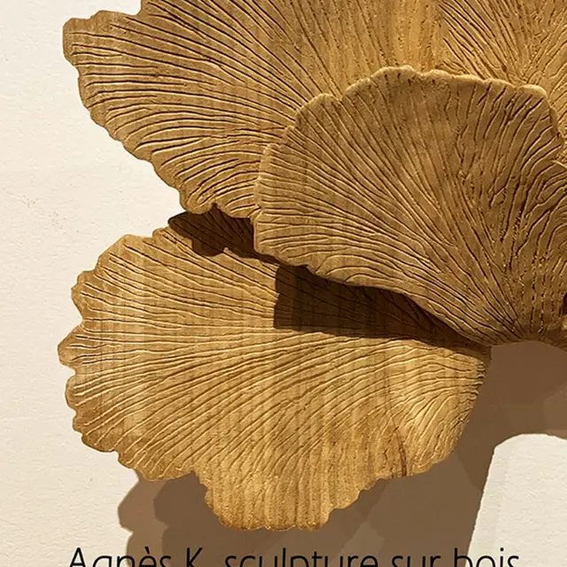 Exposition Agnès K. sculpture sur bois_Aix-en-Provence