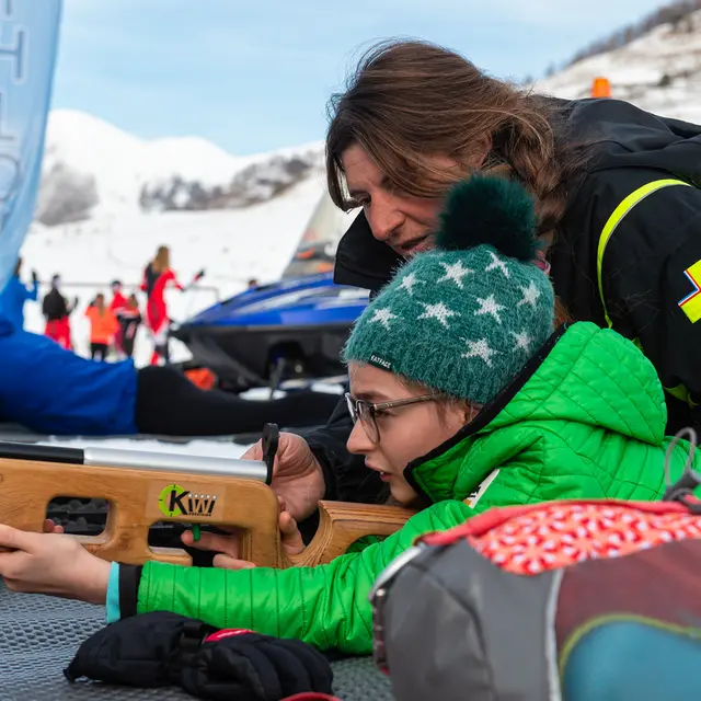 Découverte du biathlon à Larche