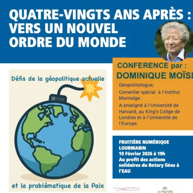80 ans après: vers un nouvel ordre du monde - Conférence_Lourmarin