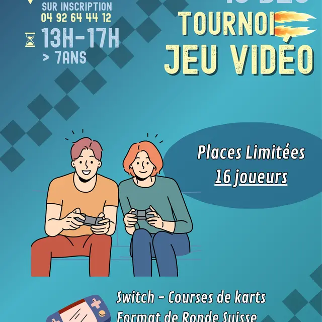 Intergénérationnel : Tournoi Mario Kart 8 sur Switch  (jeux vidéo)_Château-Arnoux-Saint-Auban
