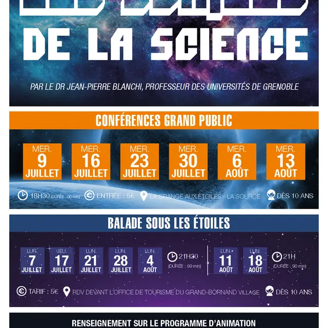Affiche Les Soirées de la Science