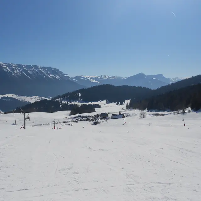 Les pistes de ski du Désert d'Entremont
