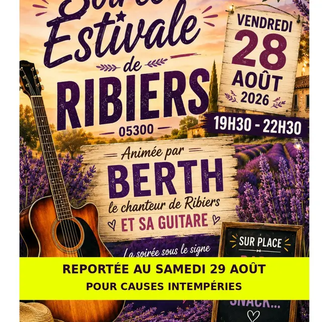 Les Estivales Ribieroises : Berth_Val Buëch-Méouge
