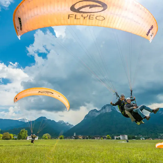 Flyeo parapente lac d'Annecy Doussard