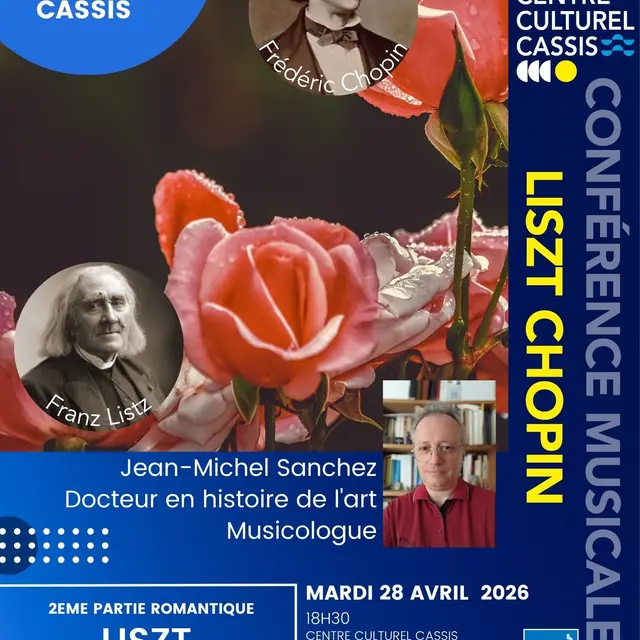 Les conférences du Centre Culturel Cassis - Liszt Chopin_Cassis