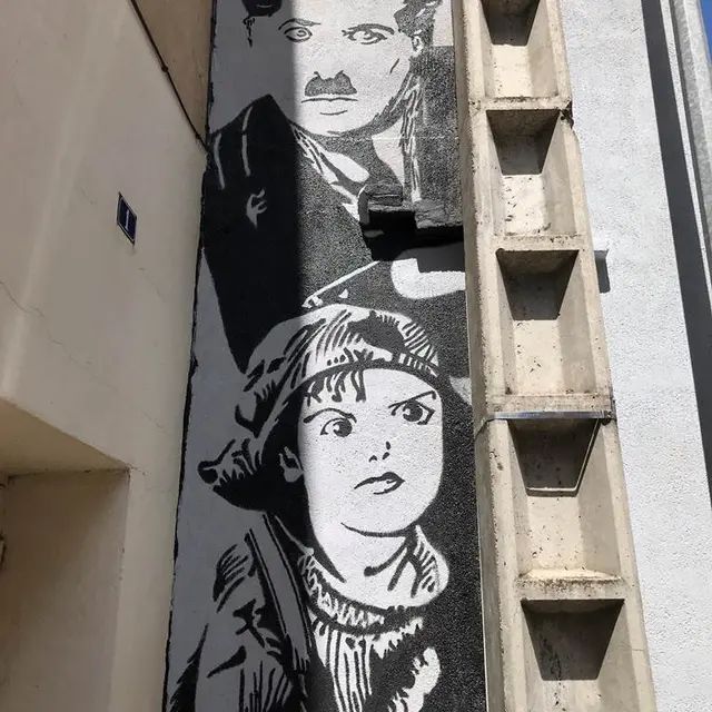 Charlie Chaplin et le kid