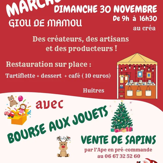 Marché de Noël et bourse aux jouets à Giou de Mamou_Giou-de-Mamou