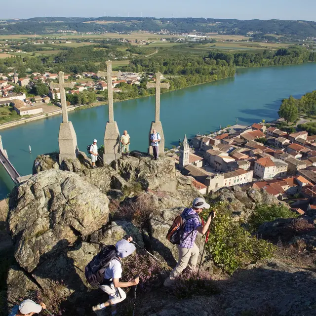 Rando Les 3 croix - Andance Saint Etienne de Valoux- itinéraire de randonnée pédestre