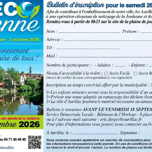 Semaine écocitoyenne : Nettoyage de la Jordanne et de ses berges_Aurillac