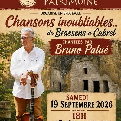Concert : Chansons inoubliables de Brassens à Cabrel au site des troglodytes - Journées Européennes du Patrimoine