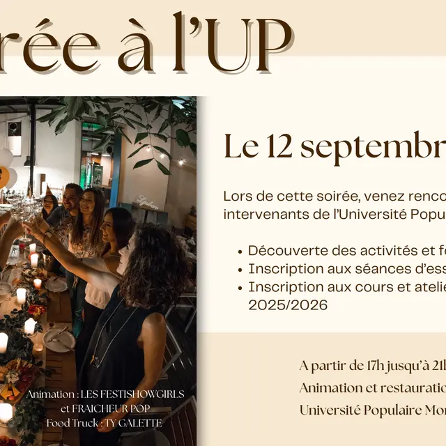 soirée université populaire