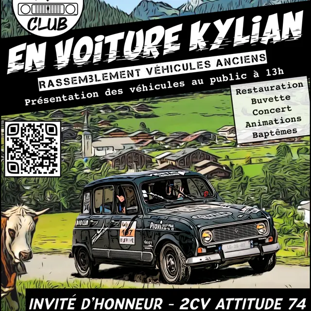 Rassemblement de véhicules anciens : En voiture Kylian #4_La Chapelle-d'Abondance