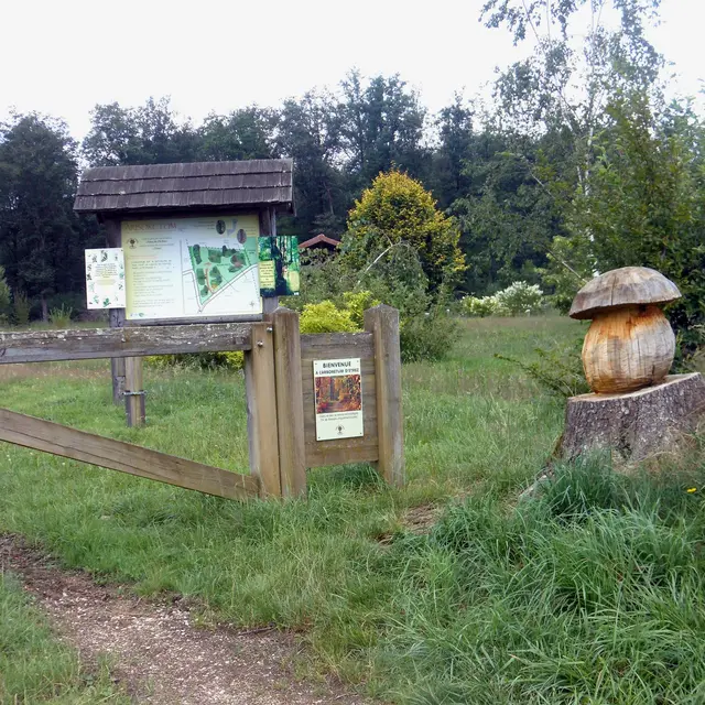 entrée de l'arboretum