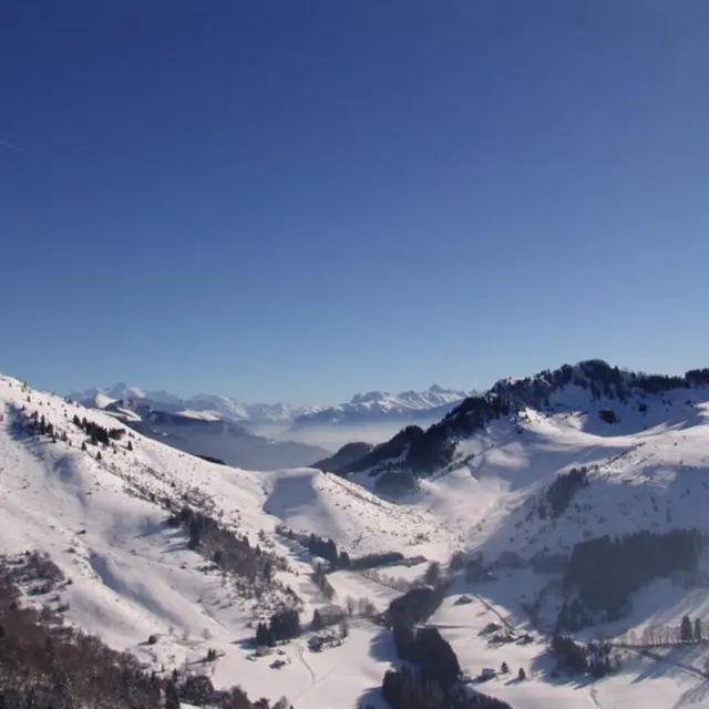 Randonnée raquettes du hameau de la Glappaz Habère-Poche Vallée Verte