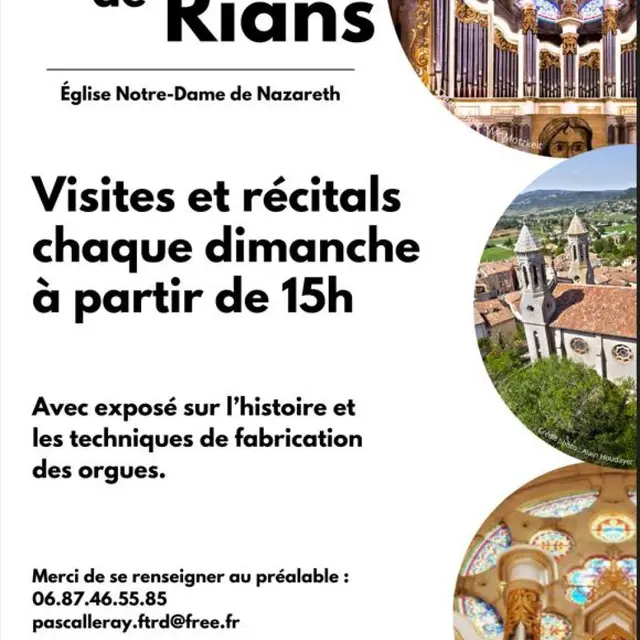 Récital et visite guidée de l'orgue_Rians
