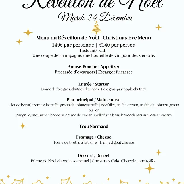 Réveillon de Noël au Bistrot Gourmand_Nice