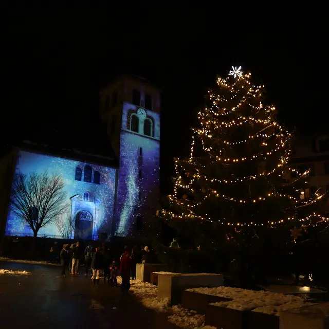 Noël à Sallanches - Projection mapping et Illuminations_Sallanches