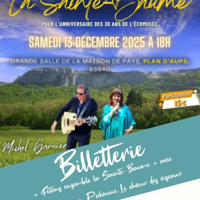 oncert : Fêtons ensemble la Sainte-Baume - Michel Garnier, Pakoune et le Choeur de la Communauté des Oiseaux_Plan-d'Aups-Sainte-Baume