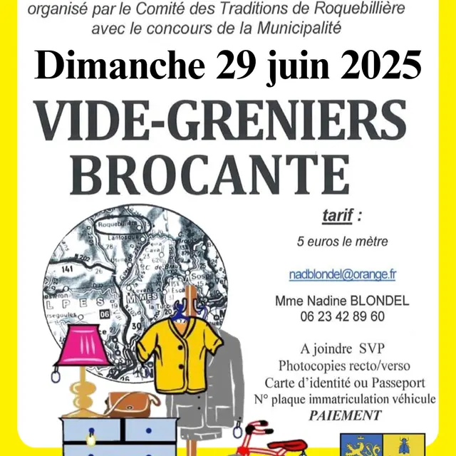 Brocante - Vide greniers_Roquebillière