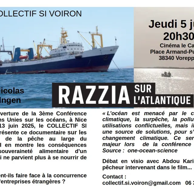 Affiche de la soirée
