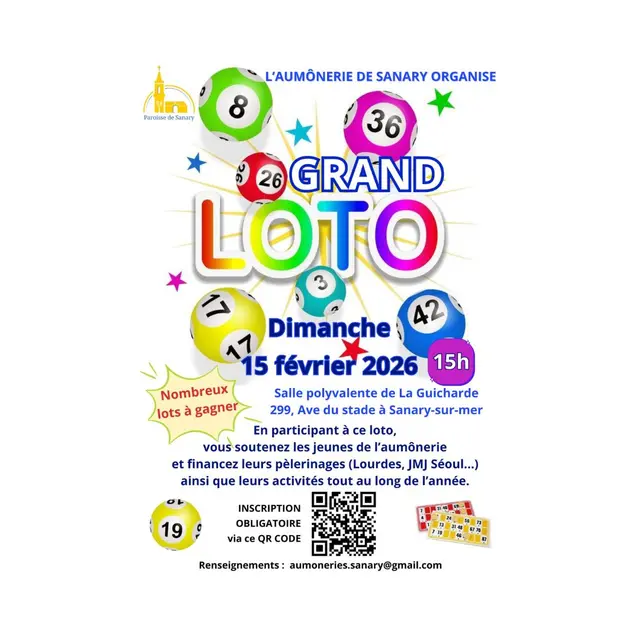 Grand loto par l'Aumônerie de Sanary_Sanary-sur-Mer