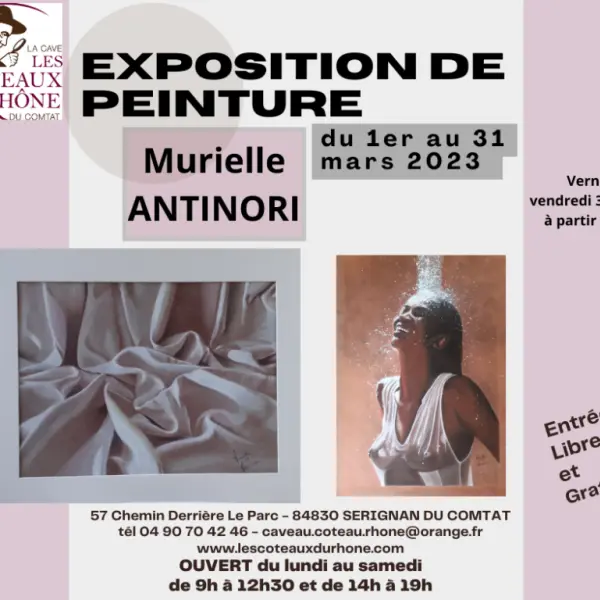affiche exposition Murielle Antinori