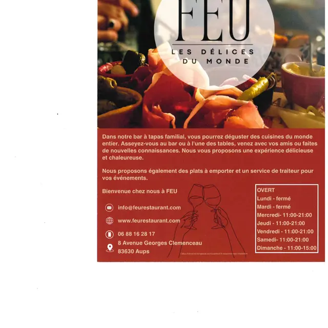FEU Les délices du monde_Aups