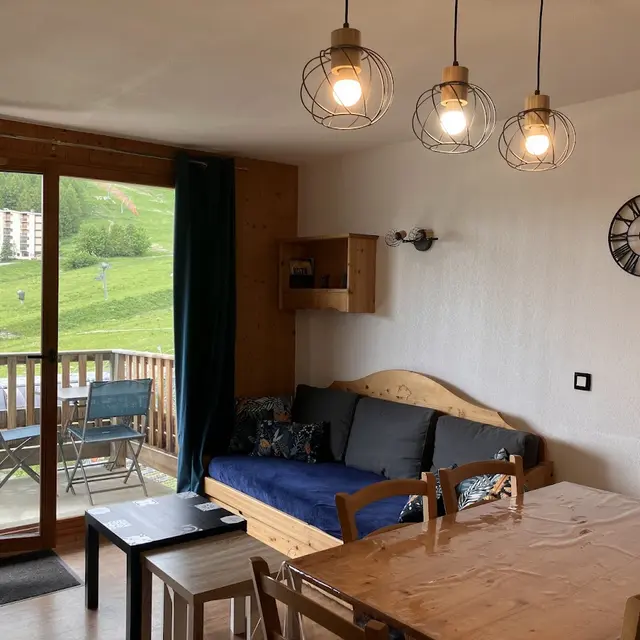 Appartement 2 pièces cabine 4 personnes Terrasses de la Bergerie B101_Orcières