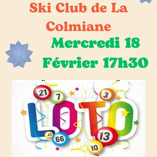 Loto du Ski Club de La Colmiane_Valdeblore