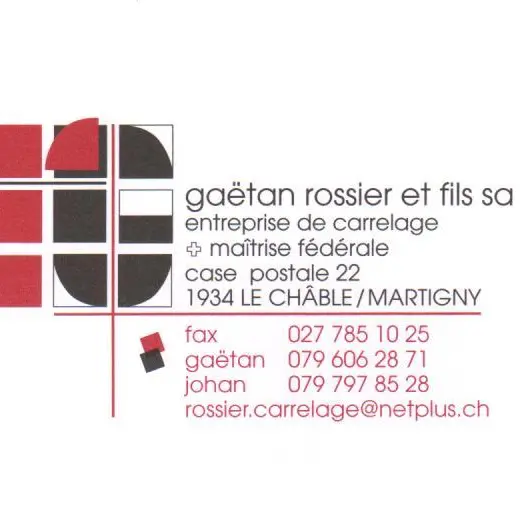 Logo gaetan rossier & fils SA