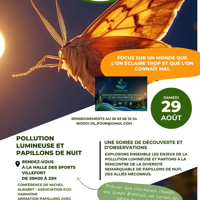Soirée - Pollution lumineuse et Papillons du nuit_Villefort en Lozère