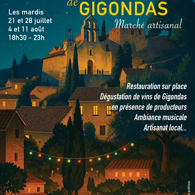 Les Nocturnes de Gigondas : Marché d'artisanat_Gigondas