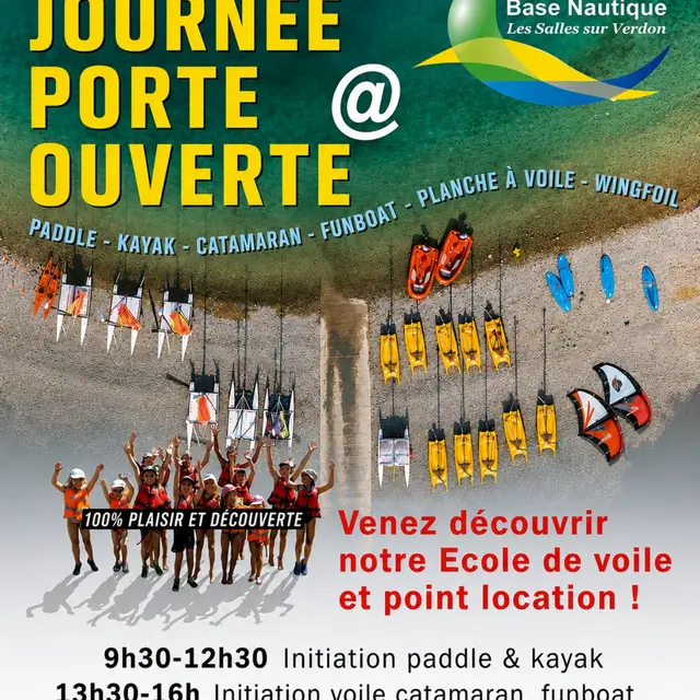 Fête du lac de Sainte-Croix - Portes ouvertes de la base nautique municipale_Les Salles-sur-Verdon