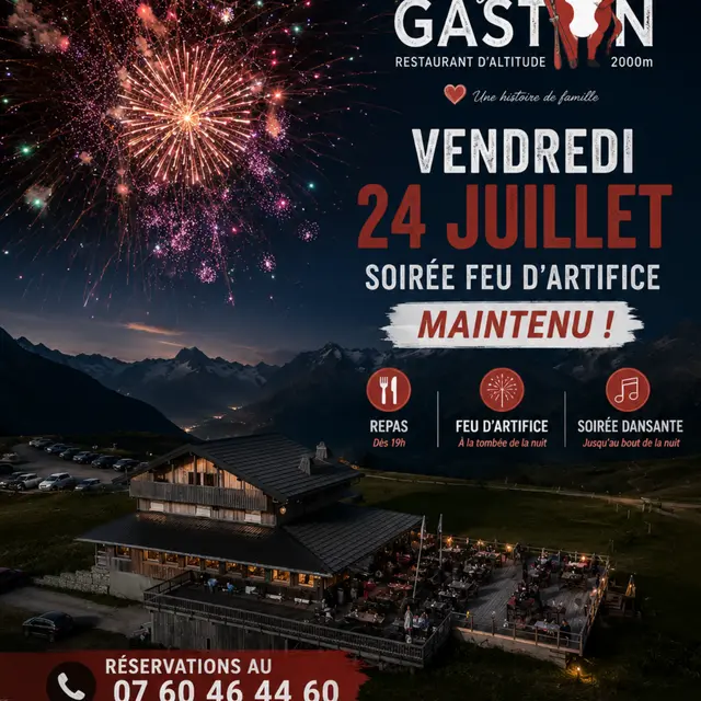 Soirée feu d'artifice et musique_Hauteluce