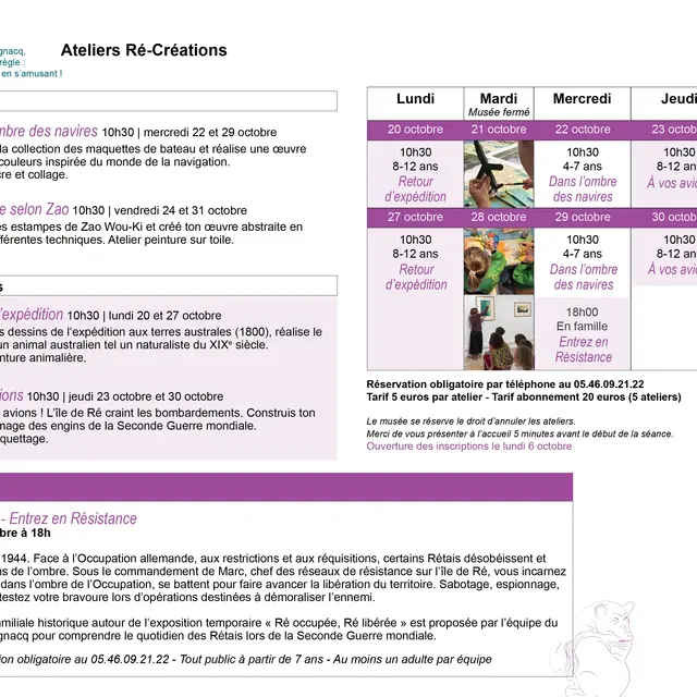 Atelier Ré-Créations - L'estampe selon Zao_Saint-Martin-de-Ré